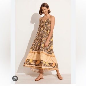 NWT Spell hibiscus lane strappy maxi dress